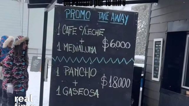 Precios delirantes: un pancho y una gaseosa en Bariloche cuesta el doble que en EEUU
