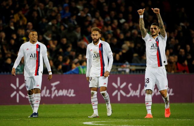 Con un gol de Icardi, el PSG se lo dio vuelta a Montpellier