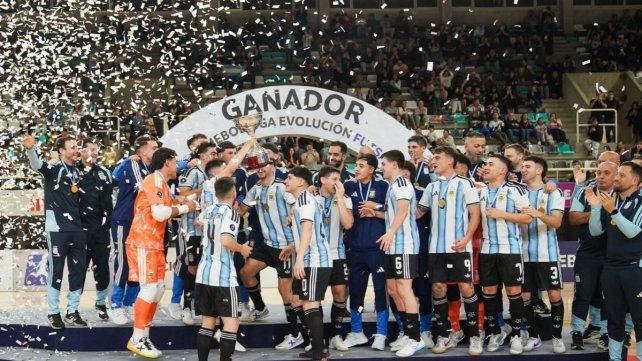 Argentina celebró en Santa Fe: ganó la Zona Sur de la Liga Evolución de Futsal