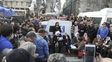Hebe de Bonafini leyó un descargo en la Plaza de Mayo, luego de realizar la tradicional ronda de los jueves.