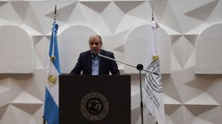 Rivara estuvo al frente del brindis de fin de año de la Federación de Acopiadores, que se realizó en el recinto de operaciones de la Bolsa de Cereales de Buenos Aires.