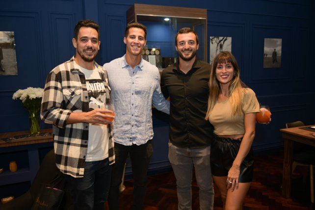 Bruno Foradori, Pablo Escalante, Leandro Peiro y Lucrecia Bongiovi