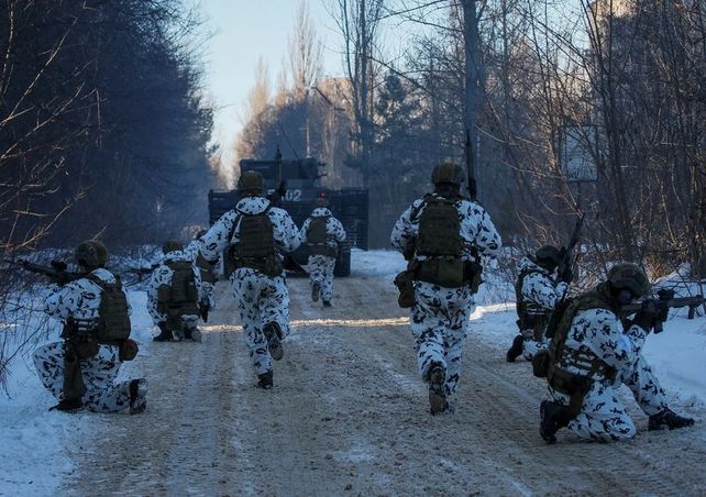 Una zona fantasma de Chernobyl fue elegida por Ucrania para entrenar su ejército