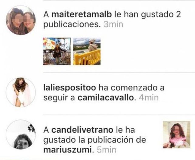 Lali Espósito puso un dedito de más y comenzó a seguir a Camila Cavallo en Instagram