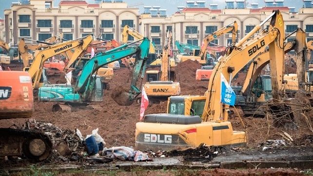 Cómo China levantó en diez días un hospital para el coronavirus