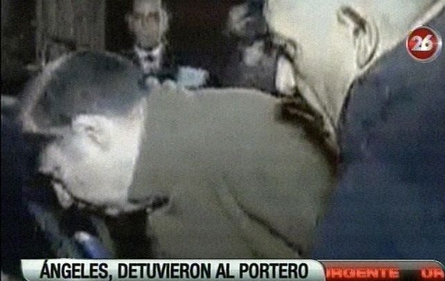 La detención. El portero Jorge Mangeri