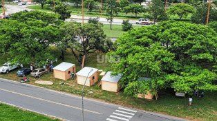 Módulos habitacionales para los vecinos relocalizados de La Vuelta del Paraguayo.
