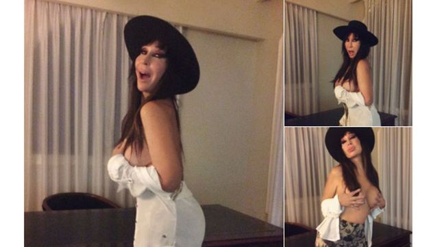 El sensual topless de Moria Casán