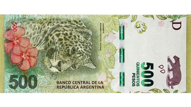 Los billetes de 500 pesos estarán en la calle a partir de este jueves