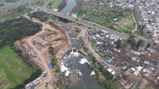 Las obras para frenar el avance del Arroyo Saladillo entraron en su etapa final
