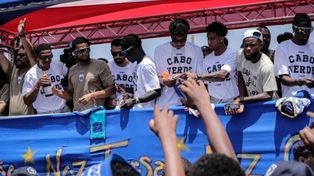 El seleccionado africano fue ovacionado en Praia, capital de Cabo Verde.
