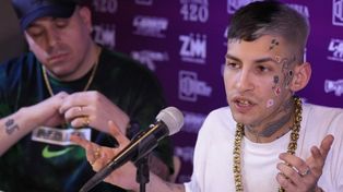 L-Gante rompió el silencio en una conferencia de prensa en la que estuvo acompañado por su abogado Diego Storto y a su representante Maxi El Brother.   
