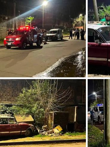 Paraná: escape de gas tras chocar alcoholizado una casilla