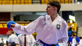 Juan Ignacio Gallardo disputó su segundo Panamericano de karate de adultos y el tercero en Under 21.