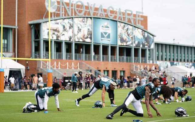 El receptor abierto de los Philadelphia Eagles
