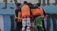 Los jugadores de Patronato festejan el gol de Alejo Miró. Los jugadores de Patronato festejan el gol de Alejo Miró.