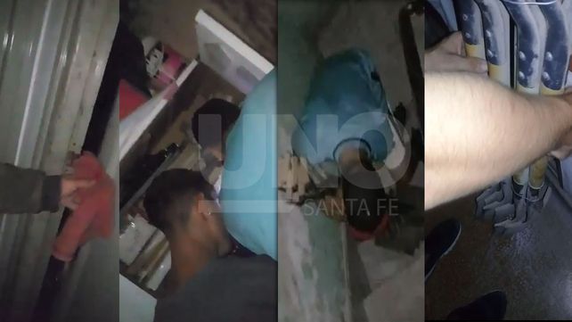 Se grabaron con el celular robando una escuela y ahora se entregaron a la Policía