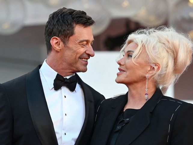 Hugh Jackman junto a su ex esposa Deborra-Lee Furness