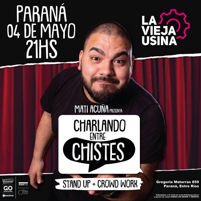 Vení a reírte con el mejor humor del stand up de Mati Acuña