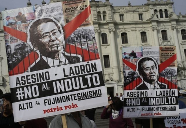 Malestar social. Antifujimoristas protestaron contra el indulto