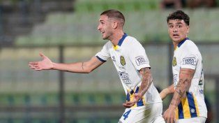 Agustín Módica, la carta de gol de Central en Caracas, donde marcó su primer gol en el profesionalimos.