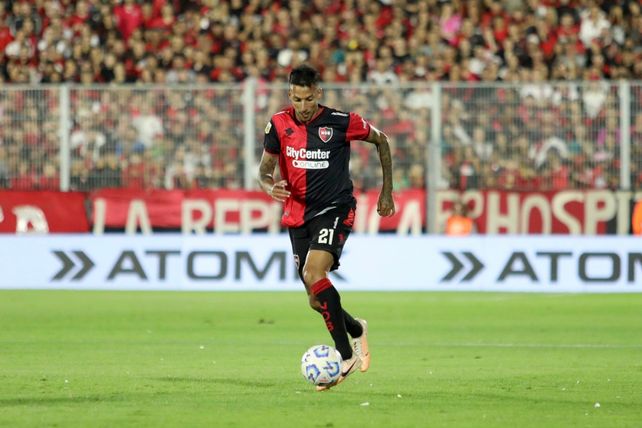 Vangioni con la camiseta de Newell's, en si segundo y último paso por el club del Parque.