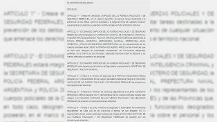 Crearon un comando antisaqueos.