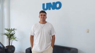 Uriel López en la redacción de UNO