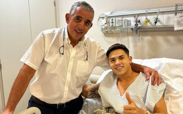 Moneta junto al doctor Botto