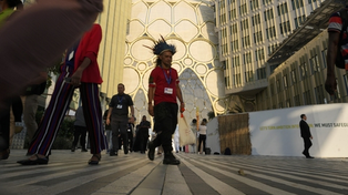 El imponente palacio erigido en Dubai para alojar la conferencia COP28.&nbsp;