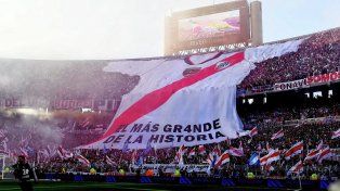 River tuvo un espectacular recibimiento en el Superclásico.