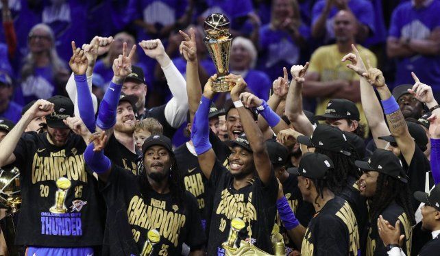 Oklahoma City Thunder, nuevo rey de la NBA tras 44 años Oklahoma City Thunder, nuevo rey de la NBA tras 44 años