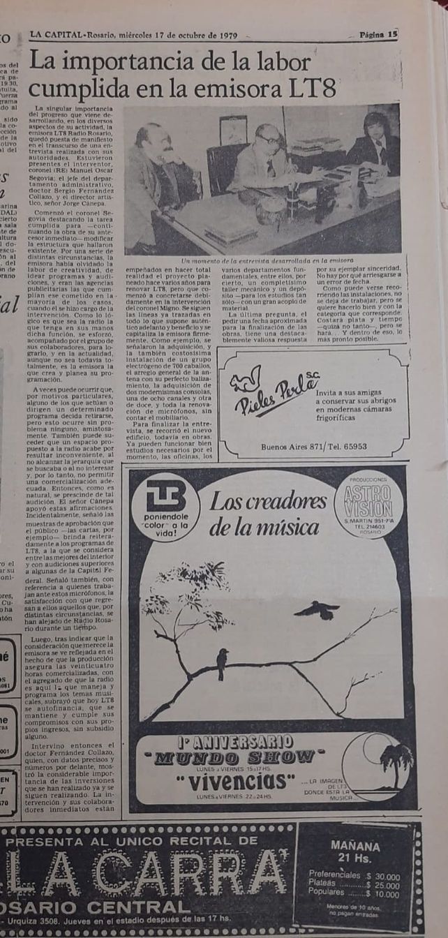 Armando Cicerchia: cuando LT3 estuvo bajo el control de las botas