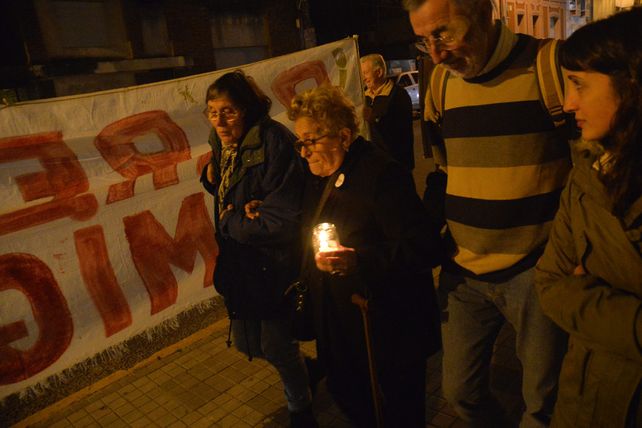 Miryam encabezando la marcha.&nbsp;