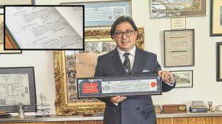 Juan Francisco Dávila y Verdin, profesional santafesino galardonado con las llaves de la ciudad de Londres.