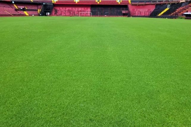 El césped de Colón estará 8 puntos para el Clásico