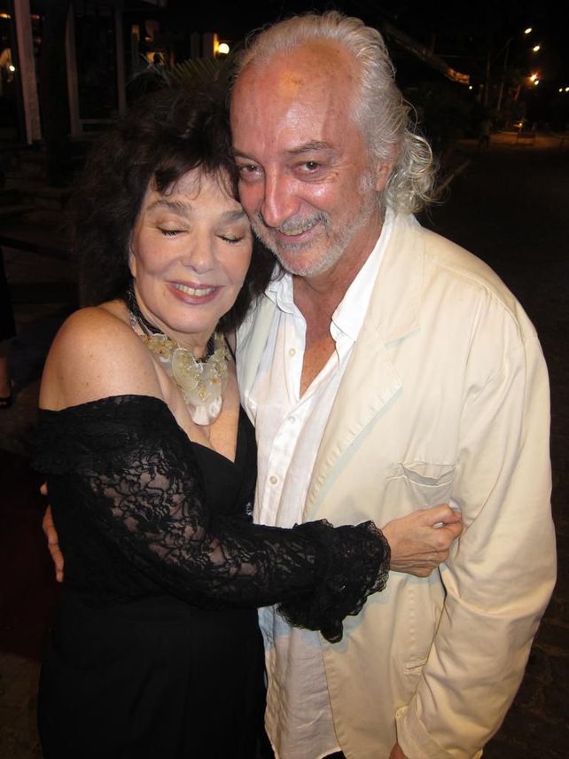 Mario José con su gran amiga Graciela Borges.