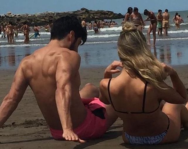 Facundo Moyano y Eva Bargiela en Mar del Plata.