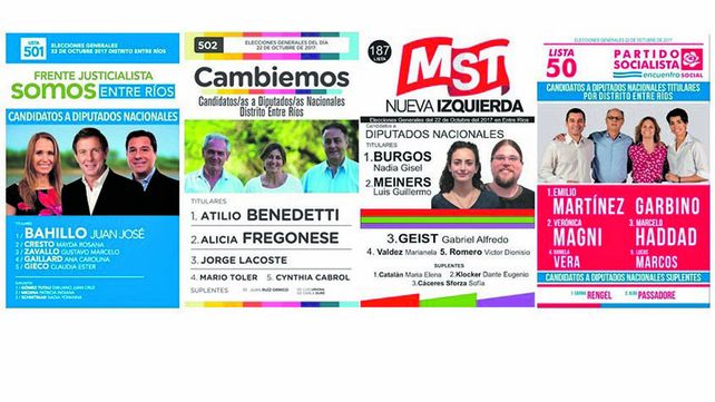 A votar. Serán cuatro las boletas en el cuarto oscuro