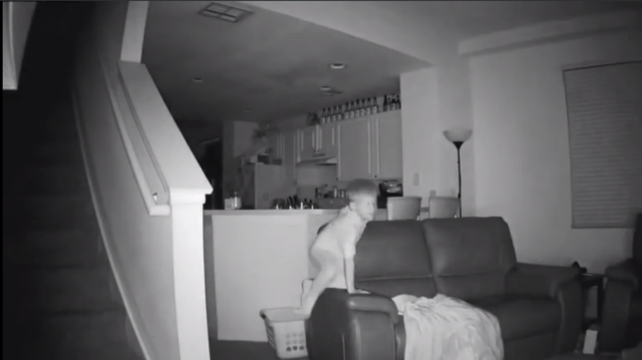 Una cámara de video con visión nocturna permitió descubrir al pequeño demonio que no dejaba dormir a una familia.&nbsp;