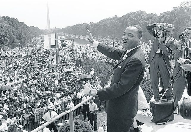 king. El líder de la lucha pacífica por los derechos civiles en los EEUU.