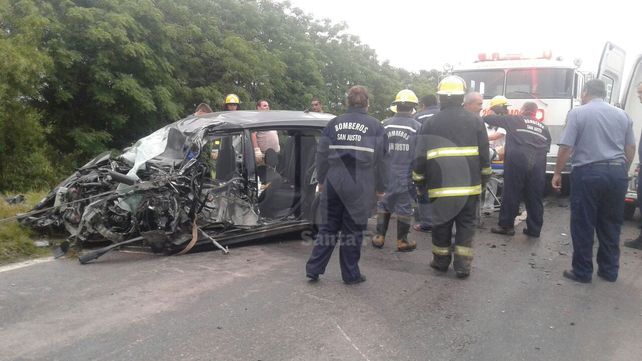 Arranque de fin de semana largo con un choque en cadena en las rutas santafesinas