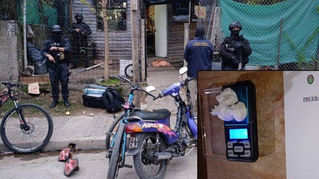 Tres detenidos y secuestro de droga tras allanamientos en Concepción del Uruguay