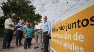 Barrio San Martín: avanza la limpieza de los desagues