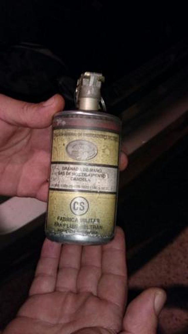 La granada fue desactivada por personal policial.&nbsp;