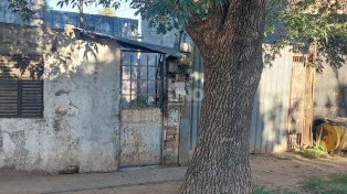 El lugar donde hallaron sin vida en barrio Pompeya al hombre de 60 años.&nbsp;