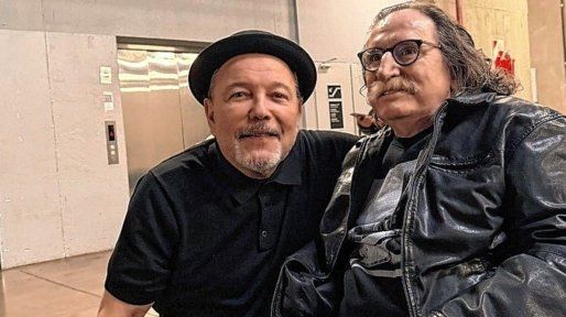 Charly García fue a ver a Rubén Blades a su show