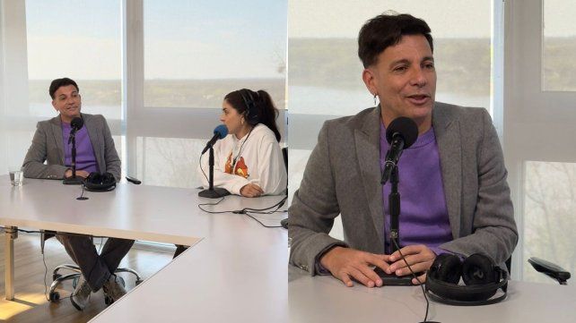 Martín Bossi en los estudios de UNO 106.3