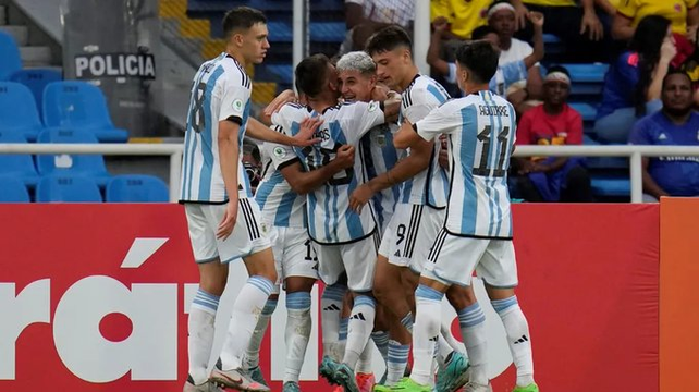 Sub-20: Argentina perdió 1 a 0 con Colombia y no se pudo clasificar al hexagonal final