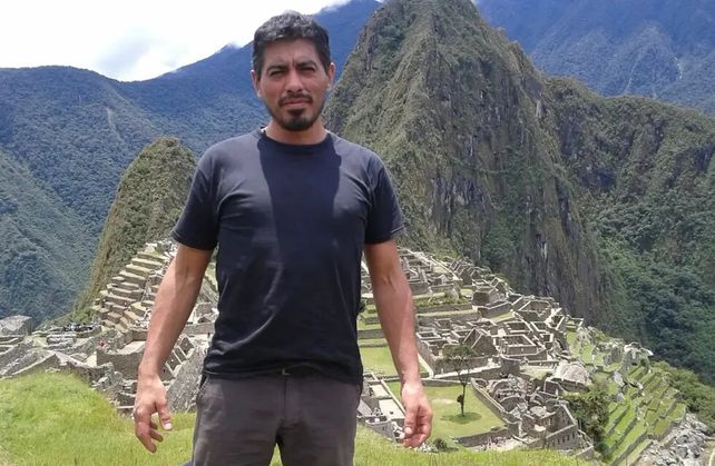 Octavio Becerra en el Macchu Pichu